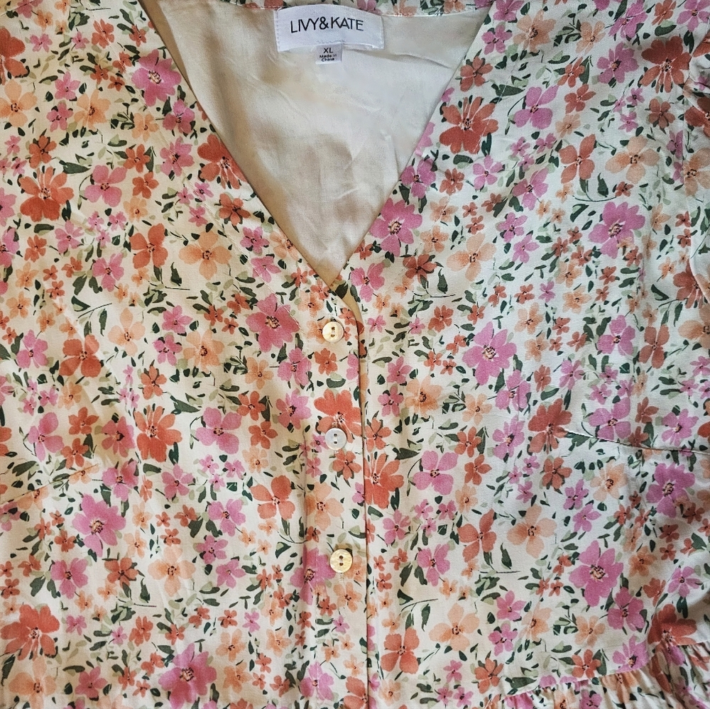 🌸 Livy & Kate Floral Midi Dress – Size  XL - Picture 4 of 8
